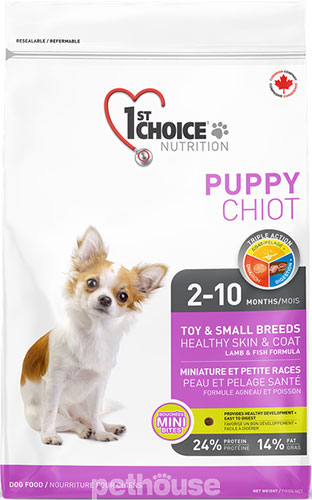 1st Choice Puppy Toy and Small Breeds Healthy Skin & Coat