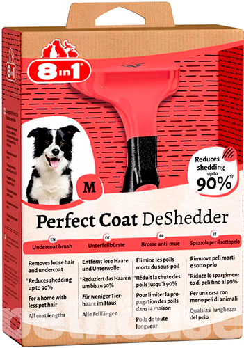 8in1 Perfect Coat Дешеддер для собак средних пород, фото 7