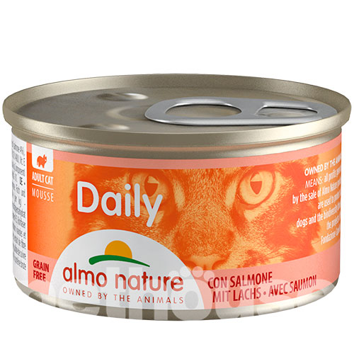 Almo Nature Daily Cat Мусс с лососем для кошек