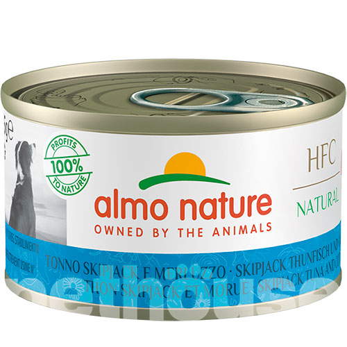 Almo Nature HFC Dog Natural с полосатым тунцом и треской для собак