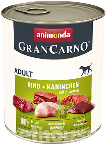 Animonda Gran Carno для собак, з яловичиною та кроликом