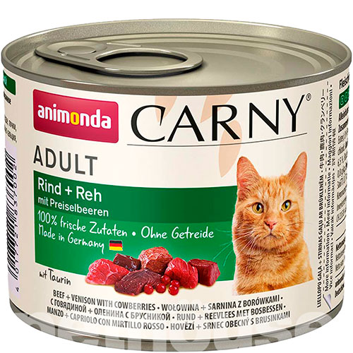 Animonda Carny для кошек, с говядиной, олениной и брусникой, фото 2