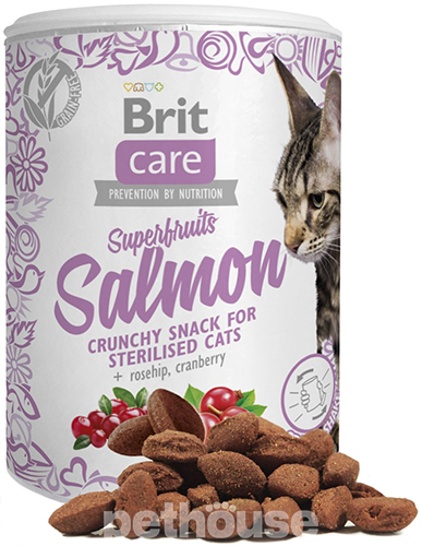 Brit Care Cat Snack Superfruits Лакомства для стерилизованных кошек, фото 2