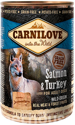 Carnilove Grain Free Dog Adult с лососем и индейкой