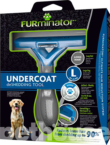 FURminator Long Hair Dog L - фурминатор для длинношерстных собак крупных пород, фото 4