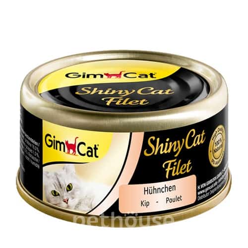 GimCat Shiny Cat Filet консервы для кошек, с курицей