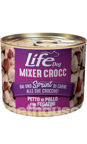 LifeDog Mixer Crocc Куриная грудка и печень для собак