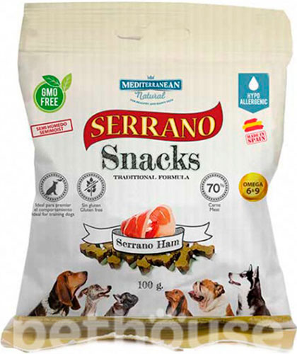 Mediterranean Natural Serrano Snacks Dog Adult Ham