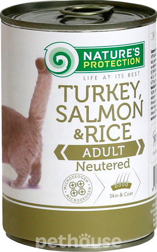 Nature's Protection Cat Neutered Turkey, Salmon & Rice