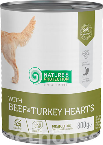 Nature's Protection Dog Adult Beef & Turkey Hearts