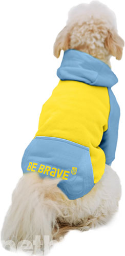 Noble Pet Franklin Bravery Yellow & Blue Худі для собак, жовто-блакитне, фото 3
