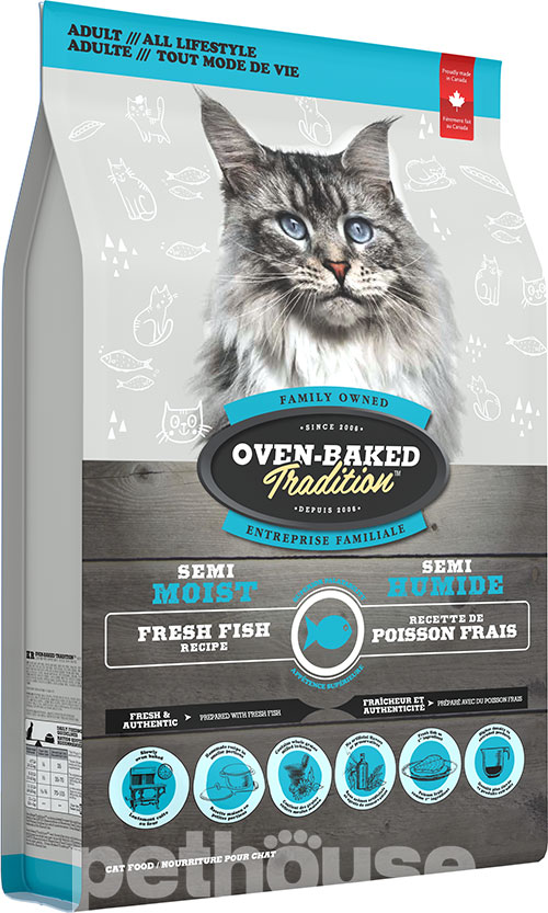 Oven-Baked Tradition Semi-Moist Cat Adult Fish , фото 2