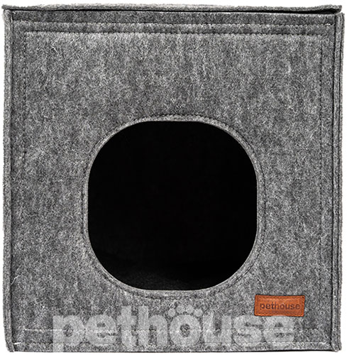 Pethouse Домик Cube для кошек и собак, серый, фото 2