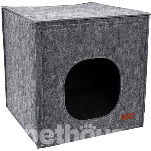 Pethouse Домик Cube для кошек и собак, серый, фото 3