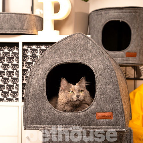 Pethouse Будиночок Tent для котів та собак, сірий, фото 6