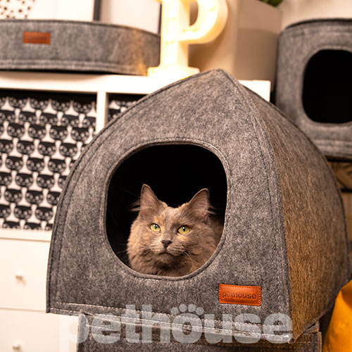Pethouse Будиночок Tent для котів та собак, сірий, фото 8