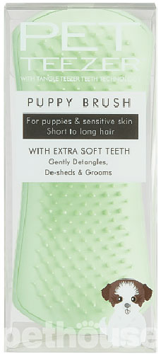 Pet Teezer Puppy Brush Green Щетка для вычесывания щенков, фото 5