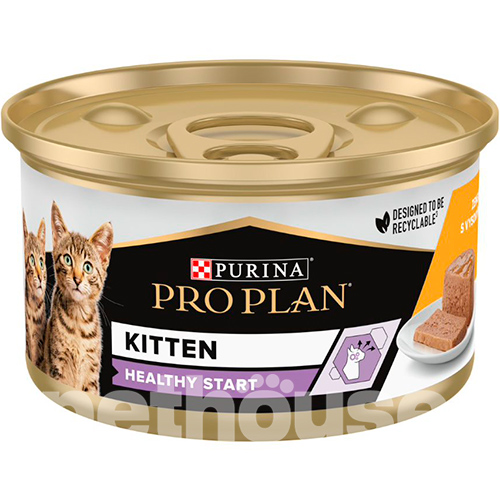 Purina Pro Plan Kitten Healthy Start Мусс с курицей для котят