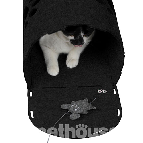 Red Point Kitty Tunnel Домик-тоннель с мышкой для кошек, черный, фото 5
