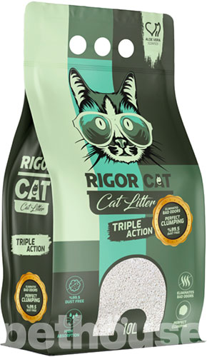 Rigor Cat Наполнитель для кошачьего туалета, с ароматом алоэ вера