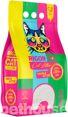 Rigor Cat Наполнитель для кошачьего туалета, с ароматом детской присыпки