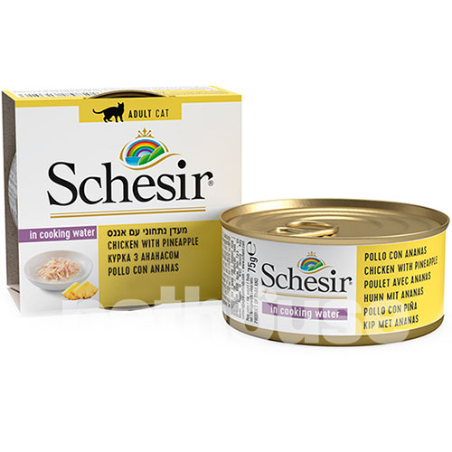 Schesir консерви для котів, курка з ананасом