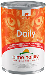 Almo Nature Daily Cat Cans с говядиной для кошек