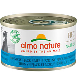 Almo Nature HFC Dog Natural с полосатым тунцом и треской для собак