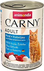 Animonda Carny для котів, з яловичиною, тріскою та коренем петрушки
