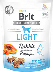Brit Dog Functional Snack Light Лакомства с кроликом и папайей для собак