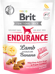 Brit Dog Functional Snack Endurance Лакомства с ягненком и бананом для собак