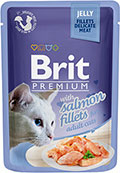 Brit Premium Філе лосося в желе для котів