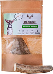 DogsRogs Оленьи рога S для собак миниатюрных пород, мягкие