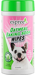 Espree Oatmeal Baking Soda Wipes Влажные салфетки с пищевой содой для сухой кожи собак