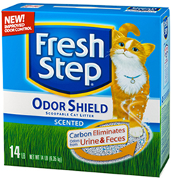 Fresh Step Odor Shield, комкующийся наполнитель с ароматом