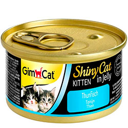 GimCat Shiny Cat консерви для кошенят, з тунцем