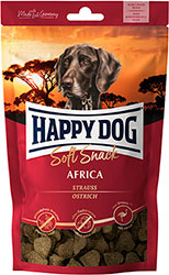 Happy Dog SoftSnack Africa зі страусом і картоплею для середніх і великих порід собак