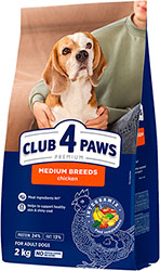 Клуб 4 лапи Premium для дорослих собак середніх порід
