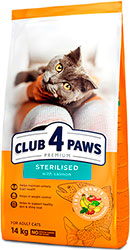 Клуб 4 лапы Premium с лососем для стерилизованных кошек