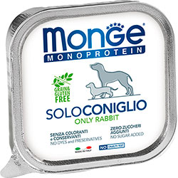 Monge Monoprotein Dog Solo Rabbit