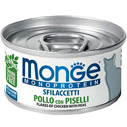 Monge Monoprotein Cat Solo Flakes of Chicken with Peas