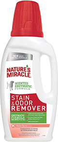 Nature's Miracle Dog Stain & Odor Remover, раствор с ароматом дыни