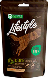Nature's Protection Lifestyle Dog Snacks Duck Dices With Seaweed