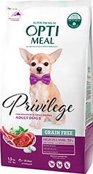 Optimeal Privilege Grain Free Small Breeds Adult Dog