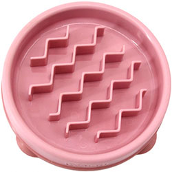 Outward Hound Миска-лабиринт "Волна" для собак, розовая