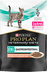 Purina Veterinary Diets EN — Gastrointestinal Feline Шматочки в підливі з лососем для котів