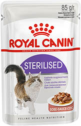 Royal Canin Sterilised в соусе для кошек