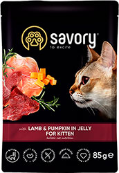 Savory Kitten Pouch with Lamb & Pumpkin in Jelly
