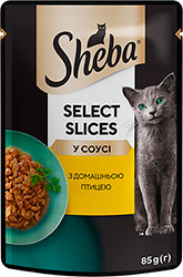 Sheba Select Slices с домашней птицей в соусе