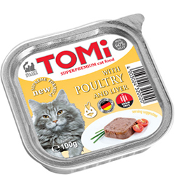 Tomi Паштет з птицею та печінкою для котів